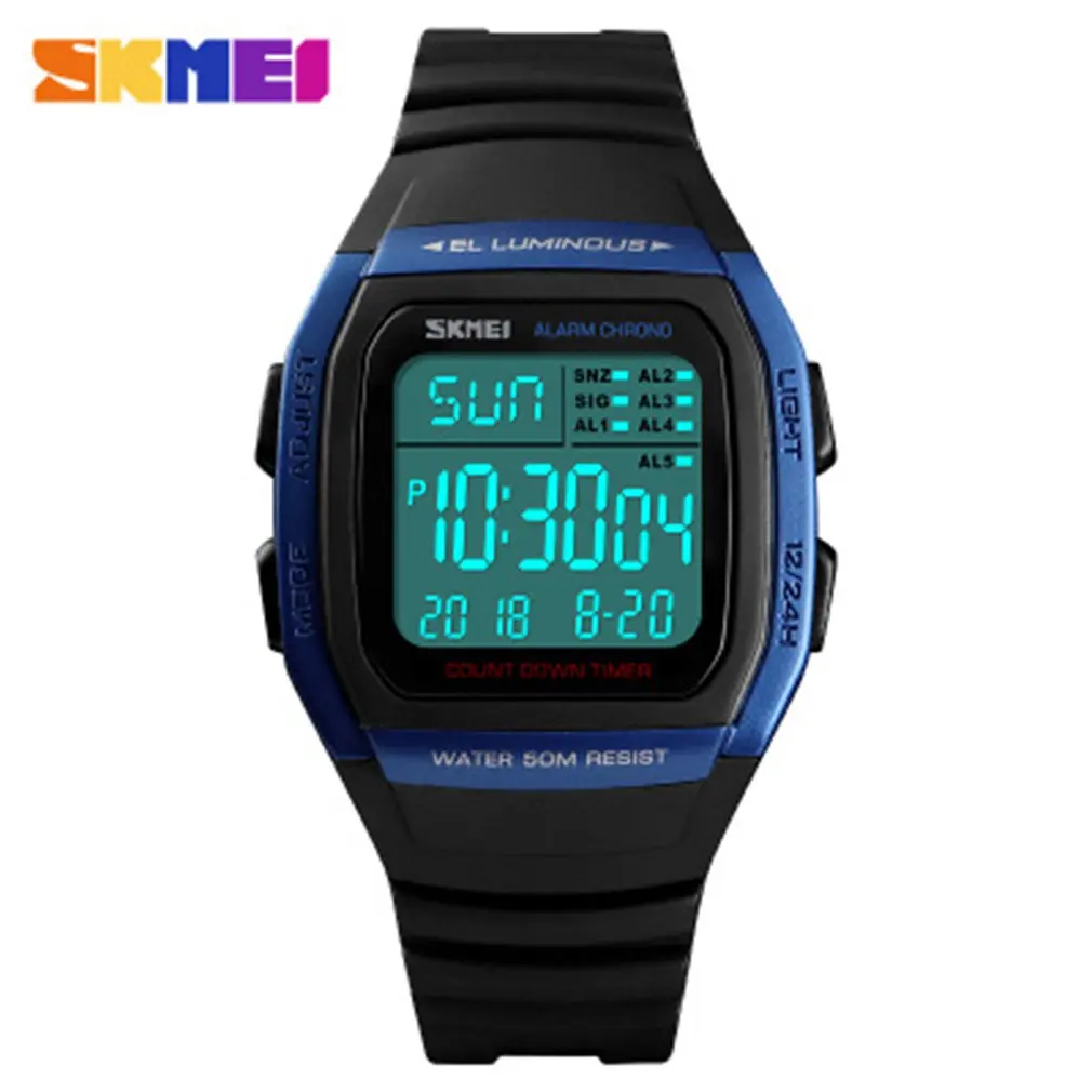 Fashion Watch Multifunction LED Digital Watch 50m Waterproof Alarm Electronic Clock Sports Wrist Watch Dropshipping
Fashion Watch Multifunction LED Digital Watch 50m Waterproof Alarm Electronic Clock Sports Wrist Watch Dropshipping