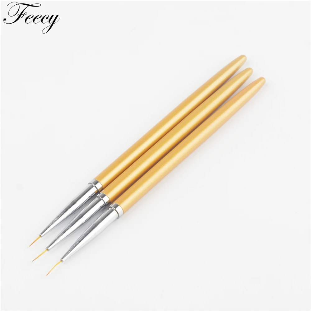 Painting Pen Brushes 3 pieces / set Gold Design Professional high quality uv Nail Line Nail Gel Tips 3D Design Manicure Drawing
Painting Pen Brushes 3 pieces / set Gold Design Professional high quality uv Nail Line Nail Gel Tips 3D Design Manicure Drawing