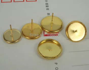 Blank Stud Earrings Settings Round Smooth Bezel Resin Cabochons Bases Metal Earrings Post DIY Findings Accessories Multi-color
Blank Stud Earrings Settings Round Smooth Bezel Resin Cabochons Bases Metal Earrings Post DIY Findings Accessories Multi-color