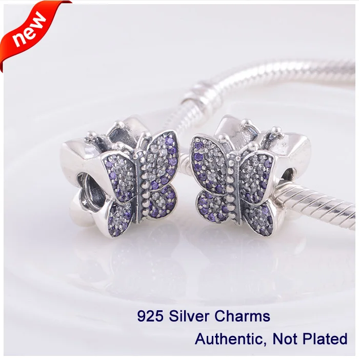 Fits For Pandora Bracelets Sparkling Butterfly Charms with Purple Cubic Zirconia 100% 925 Sterling Silver Beads Free Shipping
Fits For Pandora Bracelets Sparkling Butterfly Charms with Purple Cubic Zirconia 100% 925 Sterling Silver Beads Free Shipping