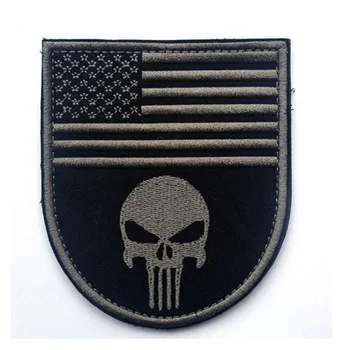 10pcs/lot 3D embroidery patches loops and hook The American Flag patch and Punisher patches cloth patch
10pcs/lot 3D embroidery patches loops and hook The American Flag patch and Punisher patches cloth patch