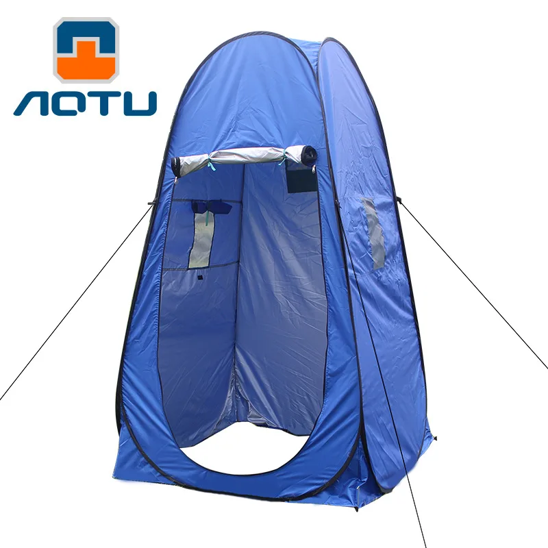 

Portable Privacy Shower Toilet Camping Pop Up Tent Camouflage/UV function outdoor dressing tent/photography tent green & blue