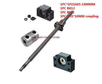 1605 ballscrew set:SFU1605-L900mm Ball screw-C7+BK/BF12 Support+6.35*10mm coupler
1605 ballscrew set:SFU1605-L900mm Ball screw-C7+BK/BF12 Support+6.35*10mm coupler