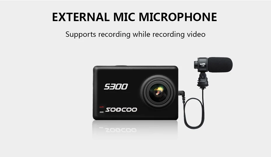SOOCOO S300 4K 30FPS Sports Camera 2.35 Touchscreen Hi3559V100 IMX377 EIS Wifi External Mic GPS (16)