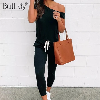 Off Shoulder Long Rompers Womens Jumpsuit Summer 2019 Short Sleeve Casual Jumpsuits Fitness Bodysuit Tracksuit Black Overalls
Off Shoulder Long Rompers Womens Jumpsuit Summer 2019 Short Sleeve Casual Jumpsuits Fitness Bodysuit Tracksuit Black Overalls