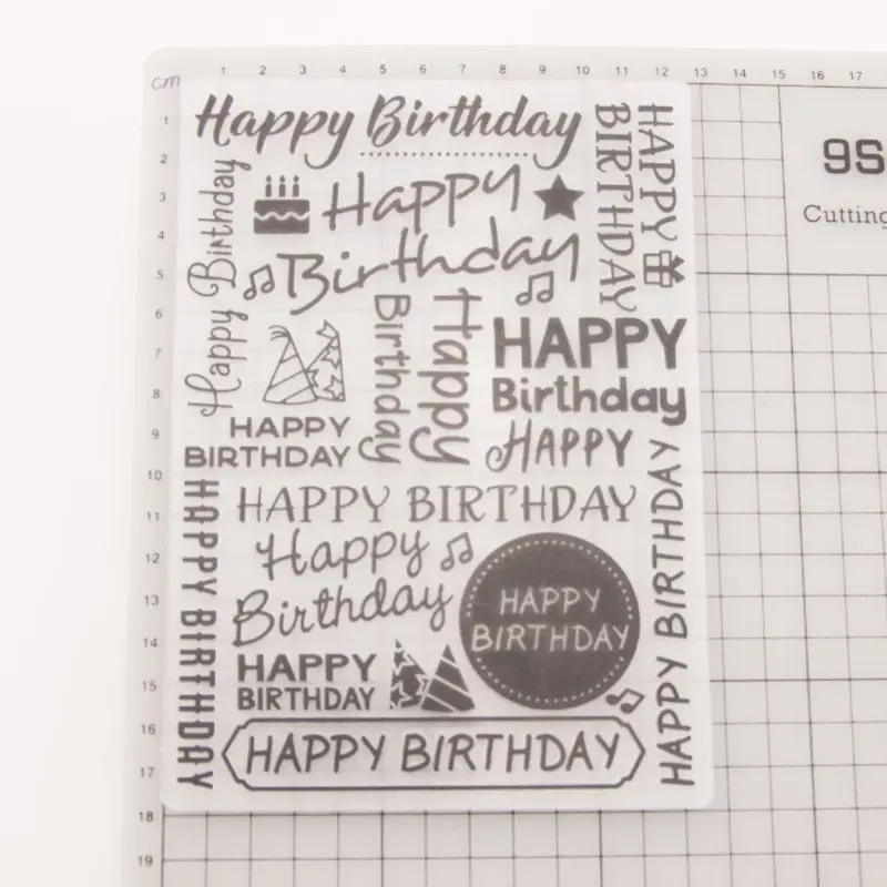 Plastic Embossing Folder Template DIY Scrapbook Photo Album Card Making Decoration Crafts Happy Birthday
Plastic Embossing Folder Template DIY Scrapbook Photo Album Card Making Decoration Crafts Happy Birthday