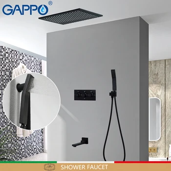 GAPPO shower faucets shower heads waterfall bathroom mixer bath mixer faucet shower black shower set bathtub faucet sets
GAPPO shower faucets shower heads waterfall bathroom mixer bath mixer faucet shower black shower set bathtub faucet sets