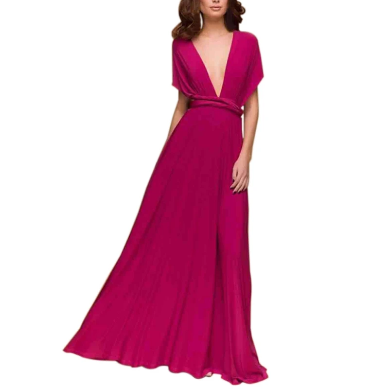 Sexy Women Party Bridesmaids Robe Longue Dress Multiway Wrap Boho Maxi Club Long Dress Bandage
Sexy Women Party Bridesmaids Robe Longue Dress Multiway Wrap Boho Maxi Club Long Dress Bandage