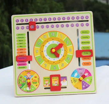 Baby Toys Calendar Clock Puzzle Can Hang Multifunctional Wooden Clock Child Early learning Wooden Toy Birthday Gift
Baby Toys Calendar Clock Puzzle Can Hang Multifunctional Wooden Clock Child Early learning Wooden Toy Birthday Gift