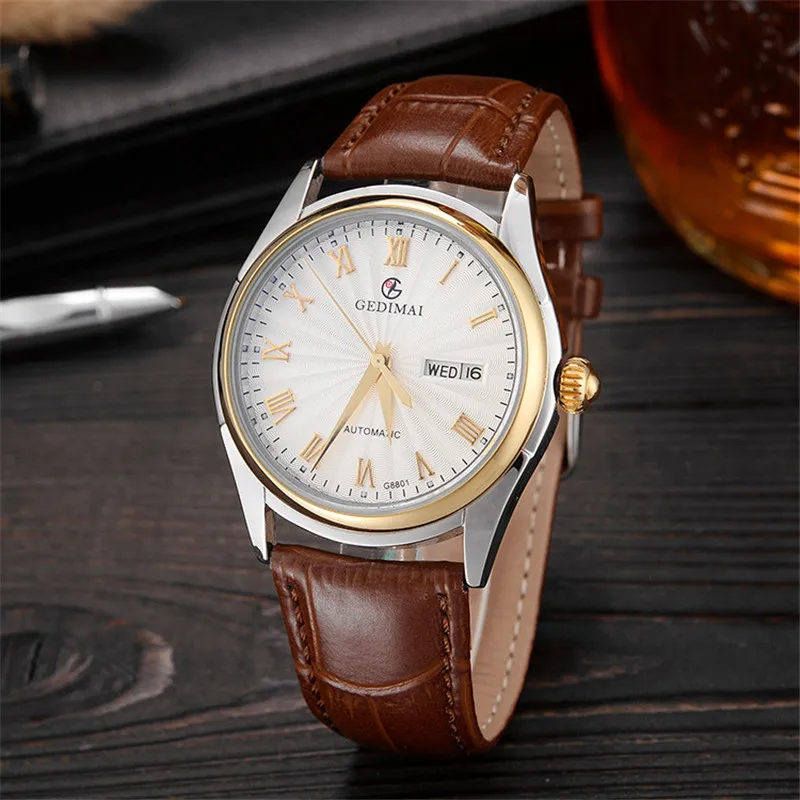 2019 GEDIMAI Mens Watch Top Luxury Brand Mechanical Watches for Men Waterproof Sapphire Leather Men's Automatic Wrist Watches
2019 GEDIMAI Mens Watch Top Luxury Brand Mechanical Watches for Men Waterproof Sapphire Leather Men's Automatic Wrist Watches