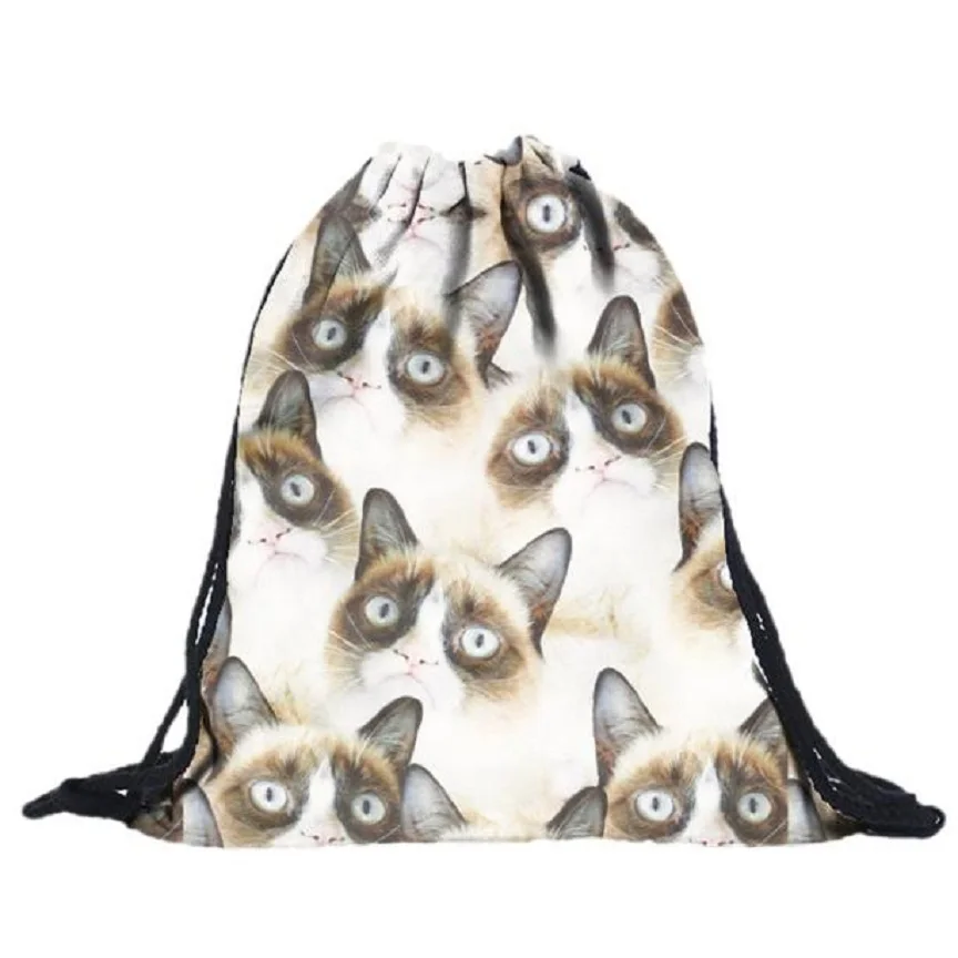 Naivety 2016 New Unisex White Little Cat Heads 3D Printing Drawstring Backpack Bags AUG25 drop shipping Naivety 2016 New Unisex White Little Cat Heads 3D Printing Drawstring Backpack Bags AUG25 drop shipping<br><br>Aliexpress