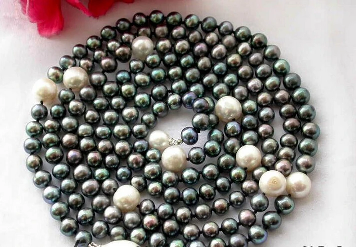 FREE shipping> >>>z2211 64" 11mm black white round freshwater pearl necklace 6.07 6.8 6.09
FREE shipping> >>>z2211 64" 11mm black white round freshwater pearl necklace 6.07 6.8 6.09