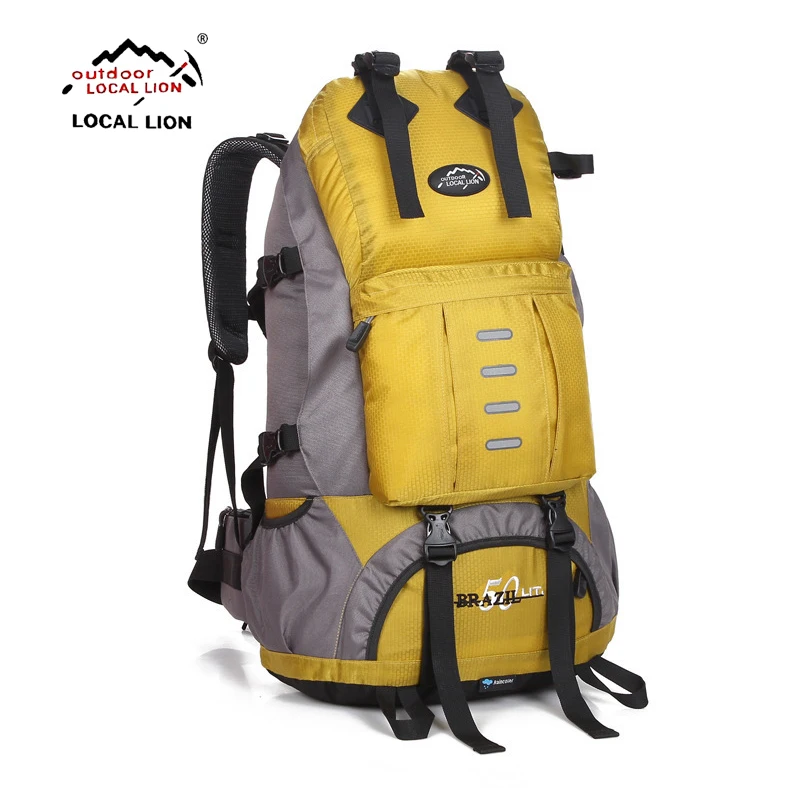 

LOCALLION 50L Outdoor Backpack Camping Bag Waterproof Mountaineering Hiking Backpacks Molle Sport Bag Climbing Rucksack