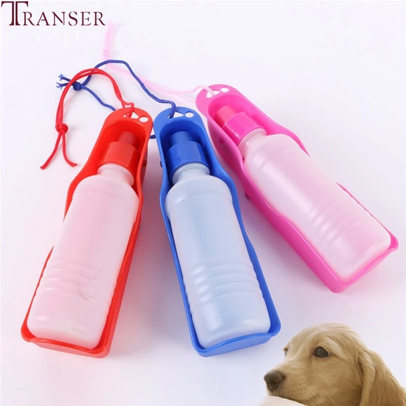 Портативная пластиковая бутылка для воды собак Transer 250 мл 500 71229|Кормление собаки| |