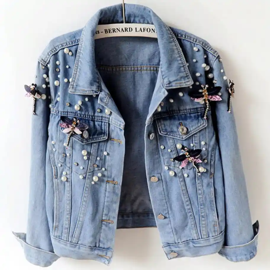 three quarter length denim jacket