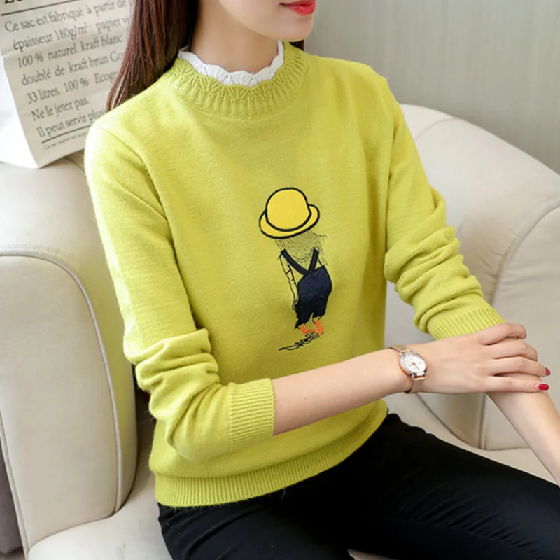 Women Sweaters and Pullovers Long Sleeve Knitted Pink Streetwear Female Jumper For 2018 Fashion Spring Pull Femme Hiver Kroea
Women Sweaters and Pullovers Long Sleeve Knitted Pink Streetwear Female Jumper For 2018 Fashion Spring Pull Femme Hiver Kroea