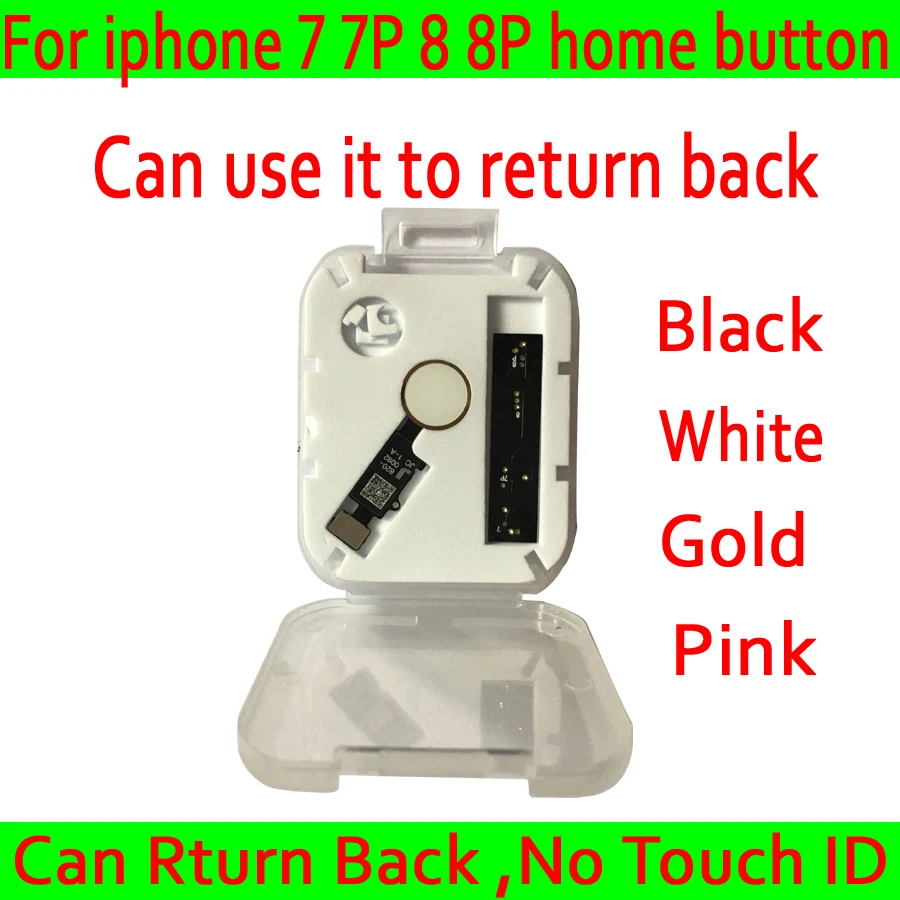 JC Universal Home Button Return Back Button for iphone 7 7P 8 8P Home button with Return Back for iphone 7 7 Plus 8 8Plus
JC Universal Home Button Return Back Button for iphone 7 7P 8 8P Home button with Return Back for iphone 7 7 Plus 8 8Plus