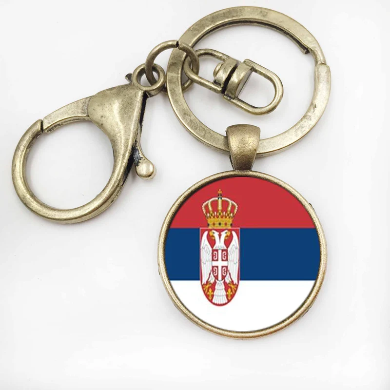 Serbia Flag High Quality Keychain Glass Pendant Key Ring Jewellery Crystal Accessory Key Chain For Unisex
Serbia Flag High Quality Keychain Glass Pendant Key Ring Jewellery Crystal Accessory Key Chain For Unisex