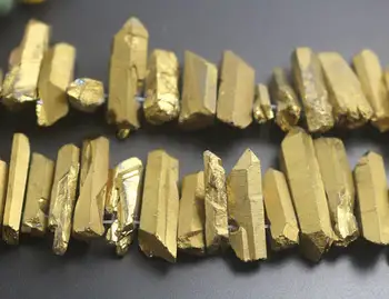 Electroplated Quartz Point Beads,Mystic Coated Titanium Quartz Point Beads,Top Drilled Quartz Point Beads 3-10x10-45mm,15 inch p
Electroplated Quartz Point Beads,Mystic Coated Titanium Quartz Point Beads,Top Drilled Quartz Point Beads 3-10x10-45mm,15 inch p