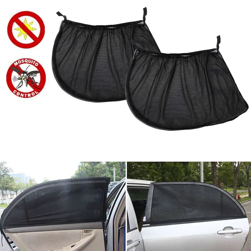 2Pcs Car Sun Visor Rear Side Window Sun Shade Mesh Fabric Sun Visor Shade Cover Shield UV Protector Black Auto Sunshade Curtain
2Pcs Car Sun Visor Rear Side Window Sun Shade Mesh Fabric Sun Visor Shade Cover Shield UV Protector Black Auto Sunshade Curtain