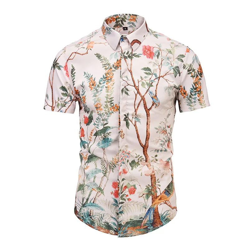 True Reveler brand short sleeve shirts print Forest animals Flowers and trees men shirts Pretty colorful bird blouse fashion top
True Reveler brand short sleeve shirts print Forest animals Flowers and trees men shirts Pretty colorful bird blouse fashion top