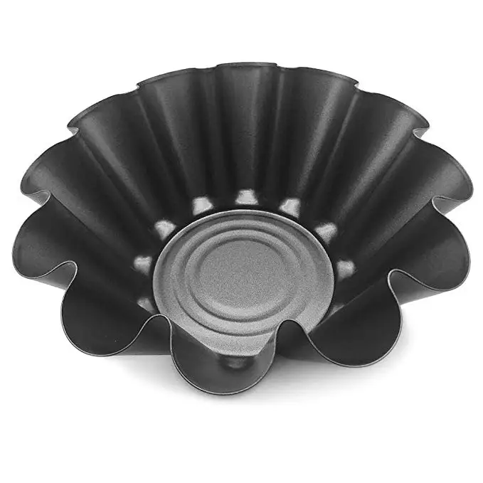 2*5CM Carbon Steel Non-Stick Fluted Tortilla Shell Pans, Heat Resistant Flower Baking Molds,Brioche Mold
2*5CM Carbon Steel Non-Stick Fluted Tortilla Shell Pans, Heat Resistant Flower Baking Molds,Brioche Mold