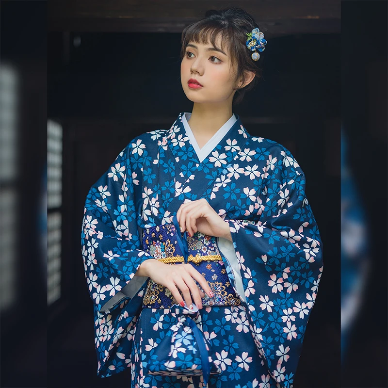 Print Floral Classic Japanese Kimono Yukata With Obi Elegant Women Evening Dress Gown Novelty Stage Performance Clothes S M
Print Floral Classic Japanese Kimono Yukata With Obi Elegant Women Evening Dress Gown Novelty Stage Performance Clothes S M