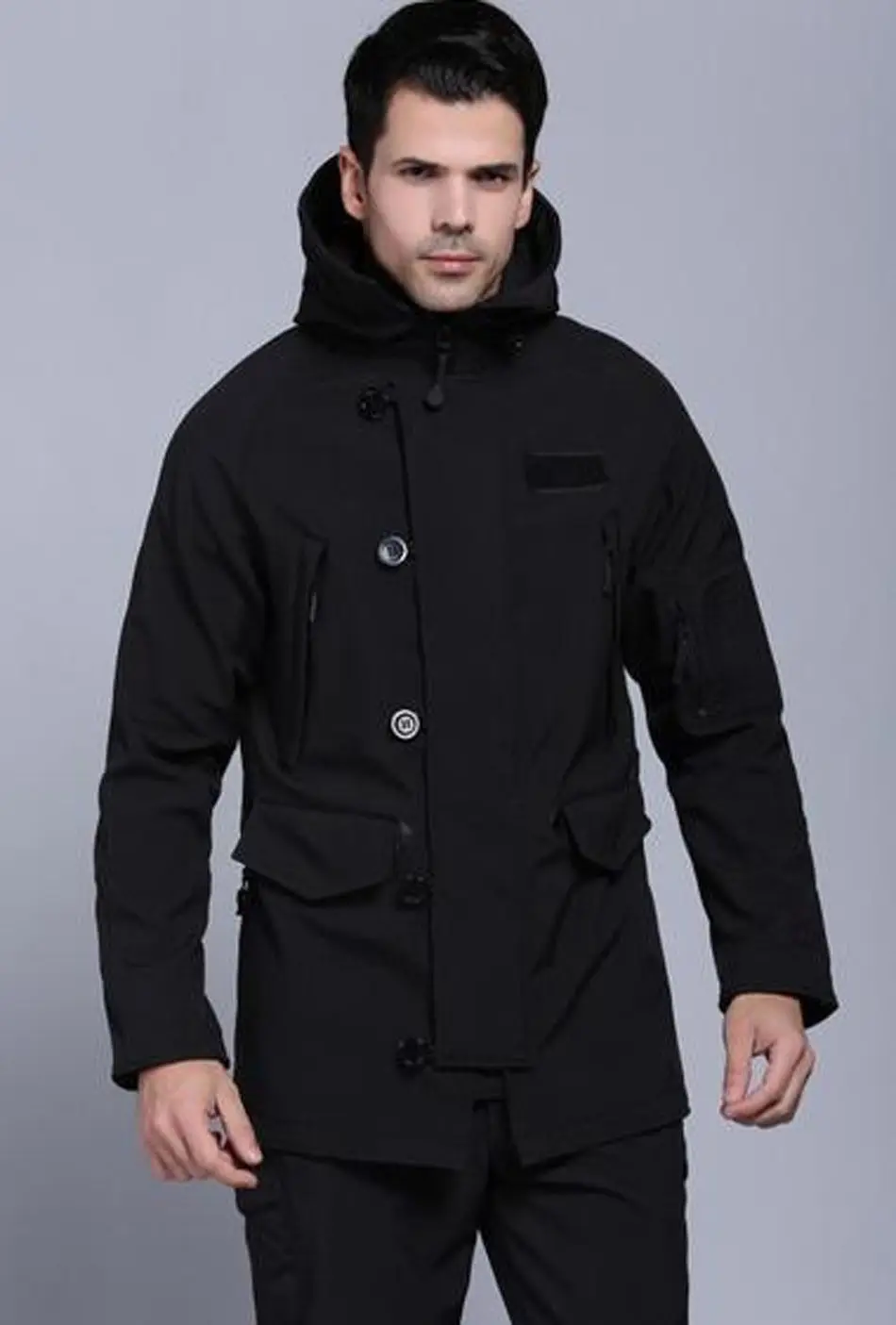 Outdoor Waterproof Tactical Stealth Hoodie N-3B Soft jacket TAD Sharkskin Jacket
Outdoor Waterproof Tactical Stealth Hoodie N-3B Soft jacket TAD Sharkskin Jacket