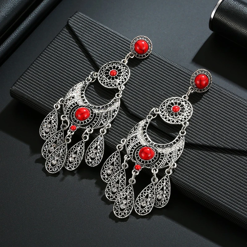 Bohemian Tassel Earrings for Women Wedding Party Red Beads Statement Drop Earrings Long Vintage Boho Jewelry 2E580
Bohemian Tassel Earrings for Women Wedding Party Red Beads Statement Drop Earrings Long Vintage Boho Jewelry 2E580