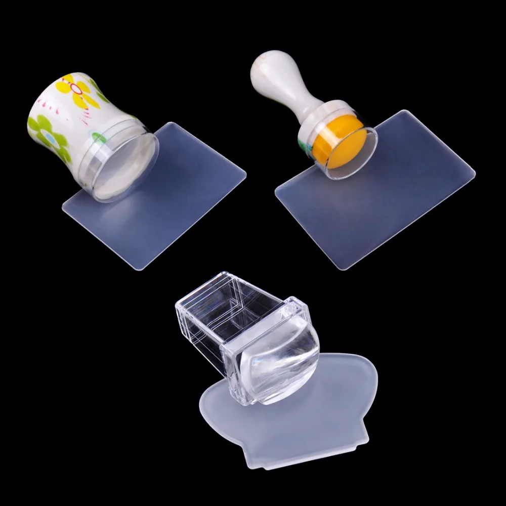 New Design Pure Clear Jelly Silicone Nail Art Stamper Scraper with Cap Transparent 3 sizes Nail Stamp Stamping Tool
New Design Pure Clear Jelly Silicone Nail Art Stamper Scraper with Cap Transparent 3 sizes Nail Stamp Stamping Tool
