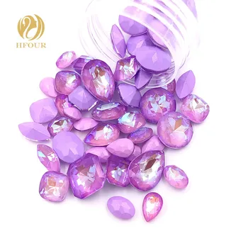High quality A+ Violet Mocha Fluor Mixed shape Mixed size pointback nail art glass crystal glue on rhinestones for nails
High quality A+ Violet Mocha Fluor Mixed shape Mixed size pointback nail art glass crystal glue on rhinestones for nails