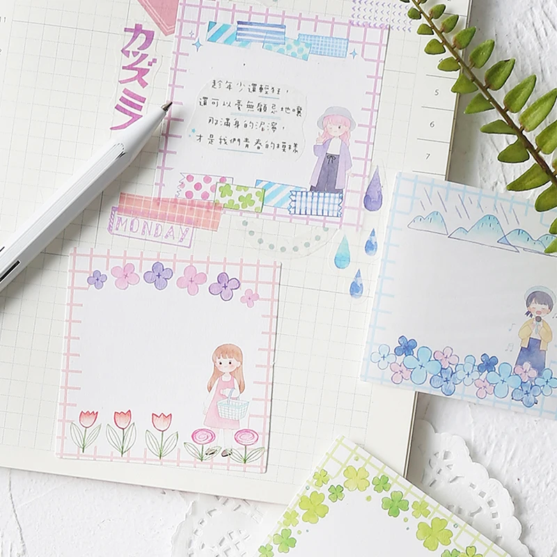 30 Sheets Kawaii Girl Memo Pad Diary DIY Sticky Notes Message Paper Notepad Cute Stationery Office Supply Papelaria Escolar
30 Sheets Kawaii Girl Memo Pad Diary DIY Sticky Notes Message Paper Notepad Cute Stationery Office Supply Papelaria Escolar
