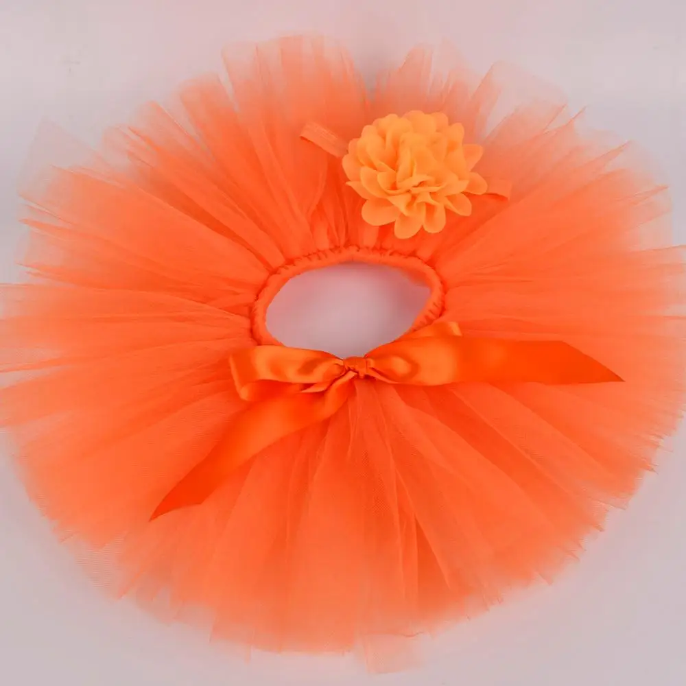 Baby Solid Orange Fluffy Tutu Skirt & Flower Headband Sets Baby Birthday Party Tulle Skirt Newborn Baptism Clothes Photo Props
Baby Solid Orange Fluffy Tutu Skirt & Flower Headband Sets Baby Birthday Party Tulle Skirt Newborn Baptism Clothes Photo Props