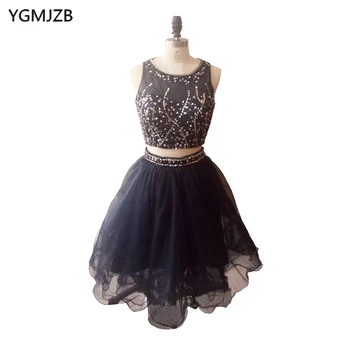 2 Pieces Cocktail Dresses 2019 Scoop A Line Beaded Crystal Short Prom Dress Party Dress Knee Length Black Robe De Cocktail Gowns
2 Pieces Cocktail Dresses 2019 Scoop A Line Beaded Crystal Short Prom Dress Party Dress Knee Length Black Robe De Cocktail Gowns
