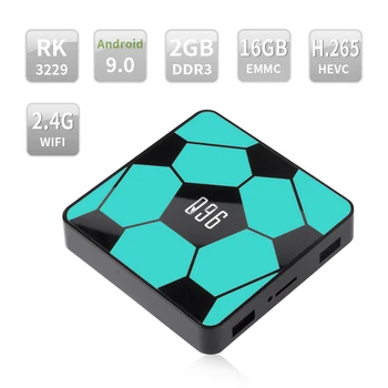 Q96 Smart Android 9.0 TV Box RK3229 Quad Core 2GB/16GB UHD 4K TV Box Android 9.0 H.265 HDR10 2.4G WiFi Voice Remote Media Player 
Q96 Smart Android 9.0 TV Box RK3229 Quad Core 2GB/16GB UHD 4K TV Box Android 9.0 H.265 HDR10 2.4G WiFi Voice Remote Media Player