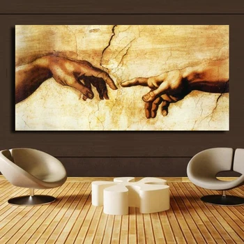 (Creation of Adam)Cotton Canvas Prints Famous Oil Painting By Michelangelo Giclee Print On Canvas Christmas Decorations For Hom
(Creation of Adam)Cotton Canvas Prints Famous Oil Painting By Michelangelo Giclee Print On Canvas Christmas Decorations For Hom