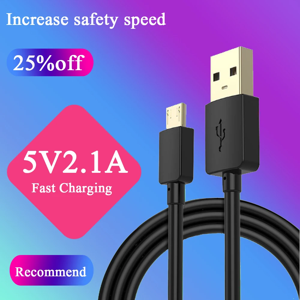 Micro USB Cable Fast Charging Mobile Phone Charger Cable Date Cable for Xiaomi for Android Tablet for iph X 8 7 6
Micro USB Cable Fast Charging Mobile Phone Charger Cable Date Cable for Xiaomi for Android Tablet for iph X 8 7 6