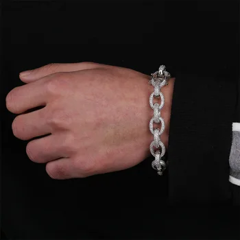 Luxury Gold Silver color Jewelry Micro Paved Cubic Zircon Women Charm Hip Hop Punk Pulsera Iced Out Bracelet For Men 7 8 Inch
Luxury Gold Silver color Jewelry Micro Paved Cubic Zircon Women Charm Hip Hop Punk Pulsera Iced Out Bracelet For Men 7 8 Inch