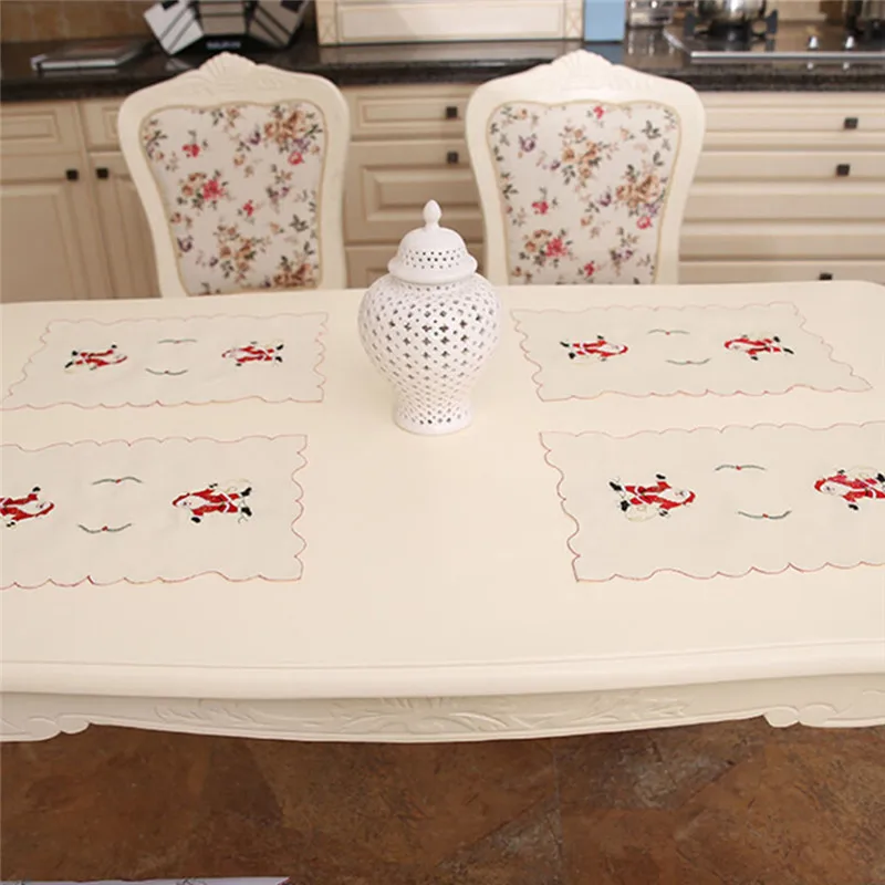2019 4 Types s Hollow Embroidered Christmas Table Mat Dining Table Mat Plate Bowl Placemats Xmas Home Decor
2019 4 Types s Hollow Embroidered Christmas Table Mat Dining Table Mat Plate Bowl Placemats Xmas Home Decor