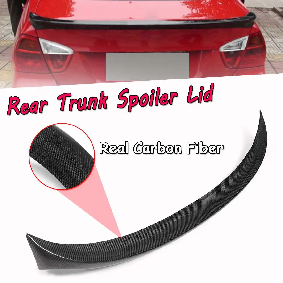 For BMW E90 3 Series 4dr Sedan 2006-2011 Real Carbon Fiber Rear Trunk Spoiler Lid Rear Wing Spoiler Rear Trunk Roof Wing 120cm
For BMW E90 3 Series 4dr Sedan 2006-2011 Real Carbon Fiber Rear Trunk Spoiler Lid Rear Wing Spoiler Rear Trunk Roof Wing 120cm