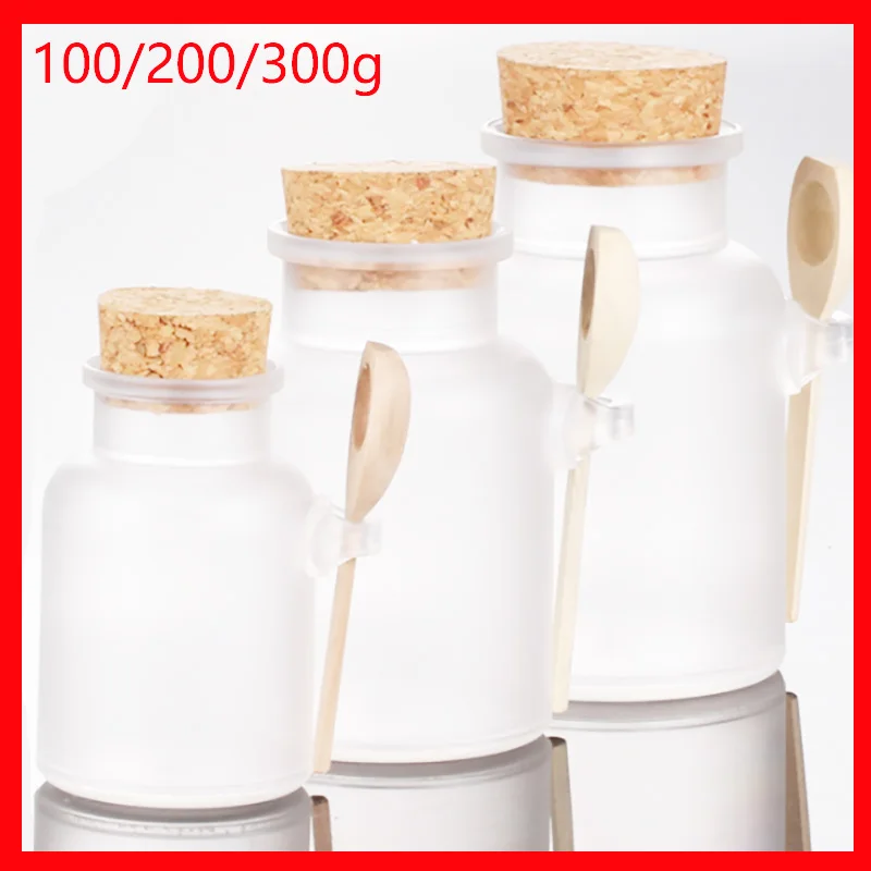 100/200/300ML round bottle bath salt plastic bottle cork salt spoon paste cream mask Refillable Bottles CONTAINER F COSMETIC
100/200/300ML round bottle bath salt plastic bottle cork salt spoon paste cream mask Refillable Bottles CONTAINER F COSMETIC