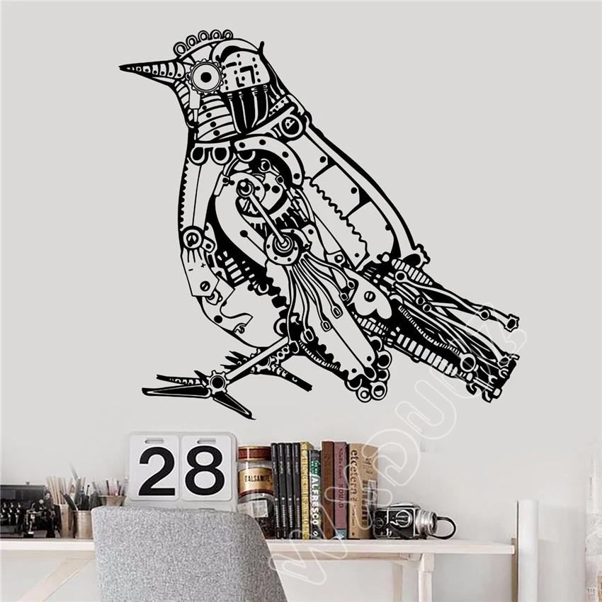 2018 Direct Selling Wxduuz Steampunk Bird Mechanical Art Decor Sticker Vinyl Wall Stickers Removable Living Room Poster B273
2018 Direct Selling Wxduuz Steampunk Bird Mechanical Art Decor Sticker Vinyl Wall Stickers Removable Living Room Poster B273