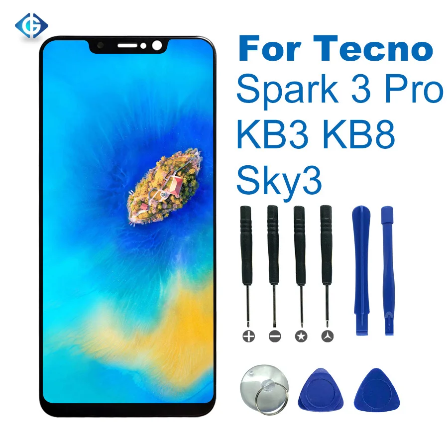 6.2'' Lcd For Tecno Spark 3 Pro KB3 KB8 LCD Display Touch Screen Digitizer Assembly For Tecno Spark 3 Pro KB8 Lcd Complete
6.2'' Lcd For Tecno Spark 3 Pro KB3 KB8 LCD Display Touch Screen Digitizer Assembly For Tecno Spark 3 Pro KB8 Lcd Complete