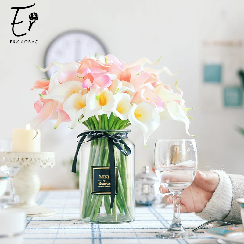 Erxiaobao Real Touch PU White Purple Yellow Red Blue Green Pink Fake Calla Lily Artificial Flowers Wedding Home Decoration
Erxiaobao Real Touch PU White Purple Yellow Red Blue Green Pink Fake Calla Lily Artificial Flowers Wedding Home Decoration