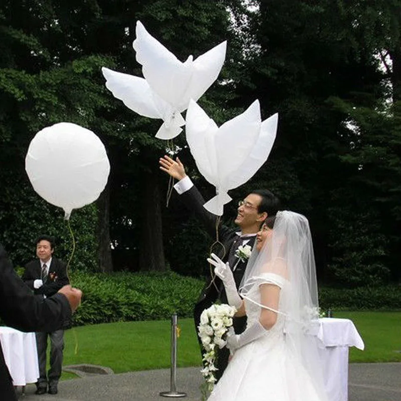 Large Size Wedding Party Decor Flying White Dove Balloon Orbs Peace Bird Balloon Wedding Globos Balao Dove Foil Helium Balloons
Large Size Wedding Party Decor Flying White Dove Balloon Orbs Peace Bird Balloon Wedding Globos Balao Dove Foil Helium Balloons