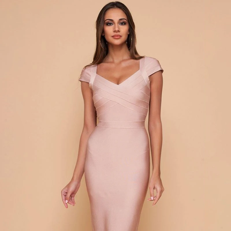 High Quality Rayon Bandage Bodycon Dress Pink Sweetheart Neckline Sexy Raglan Sleeve Knee Length Party Club Dress Pink Red
High Quality Rayon Bandage Bodycon Dress Pink Sweetheart Neckline Sexy Raglan Sleeve Knee Length Party Club Dress Pink Red