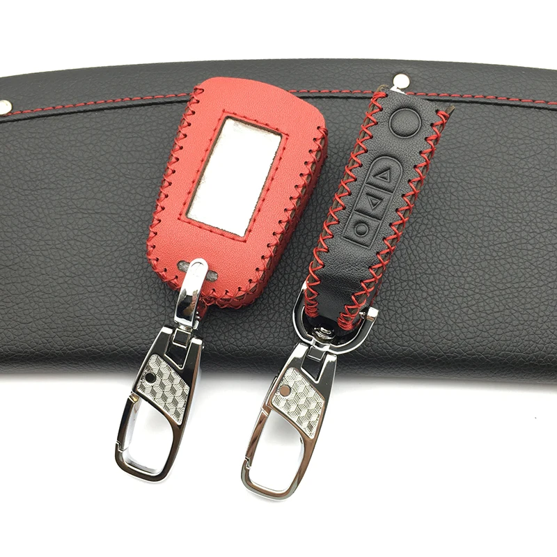 A92 / A94 Leather Key Case for Two-way Car Alarm System LCD Remote Controller Keychain Starline A92 / A94 / A95 / V62 / A62 /A64
A92 / A94 Leather Key Case for Two-way Car Alarm System LCD Remote Controller Keychain Starline A92 / A94 / A95 / V62 / A62 /A64
