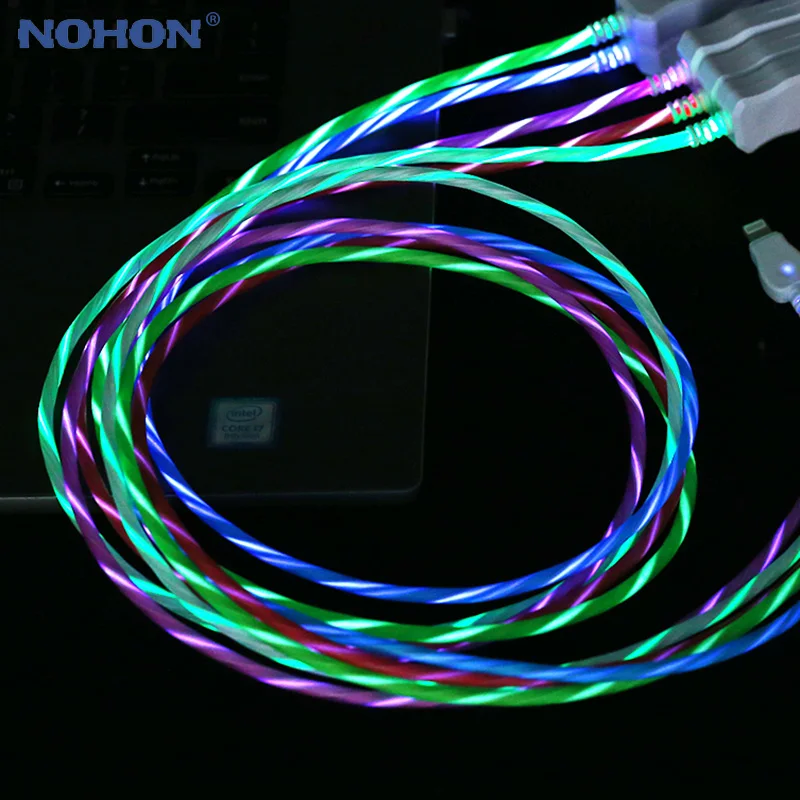LED Flowing Light Data USB Charger Cable For iPhone Xs Max XR X 5 6 s 6s 7 8 Plus 5s SE iPad 2.4A Fast Charging Origin Wire Cord
LED Flowing Light Data USB Charger Cable For iPhone Xs Max XR X 5 6 s 6s 7 8 Plus 5s SE iPad 2.4A Fast Charging Origin Wire Cord