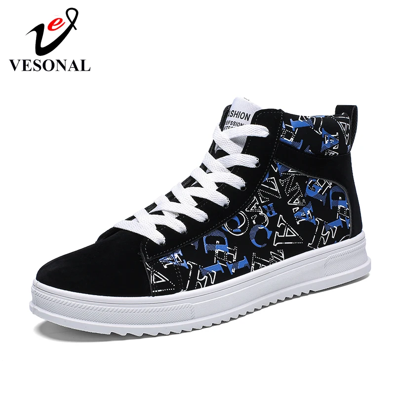 VESONAL Brand 2019 Spring High Top Breathable Sneakers For Men Shoes Fashion Casual Male Vintage Footwear Comfortable Letter
VESONAL Brand 2019 Spring High Top Breathable Sneakers For Men Shoes Fashion Casual Male Vintage Footwear Comfortable Letter