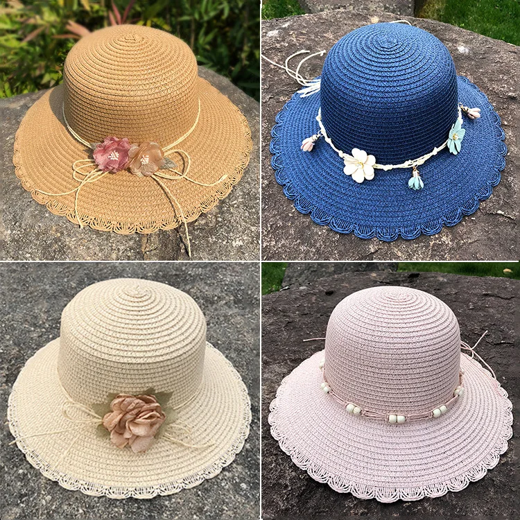 Women Hawaii Straw Hat Wide Brim Floppy Sun Flower Hat Summer Beach Cap Outdoor Girls Hats
Women Hawaii Straw Hat Wide Brim Floppy Sun Flower Hat Summer Beach Cap Outdoor Girls Hats